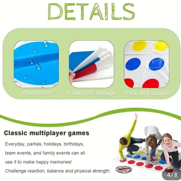 GAME SPINNER CHOICE tribute to TWISTER themed game - Picture 6 of 8